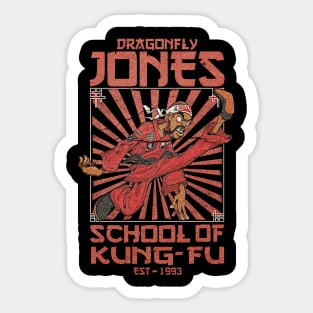 VINTAGE DRAGONFLY JONES SCHOOL copy Sticker